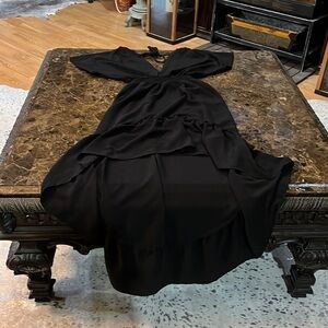 Small high low  black dress   A156